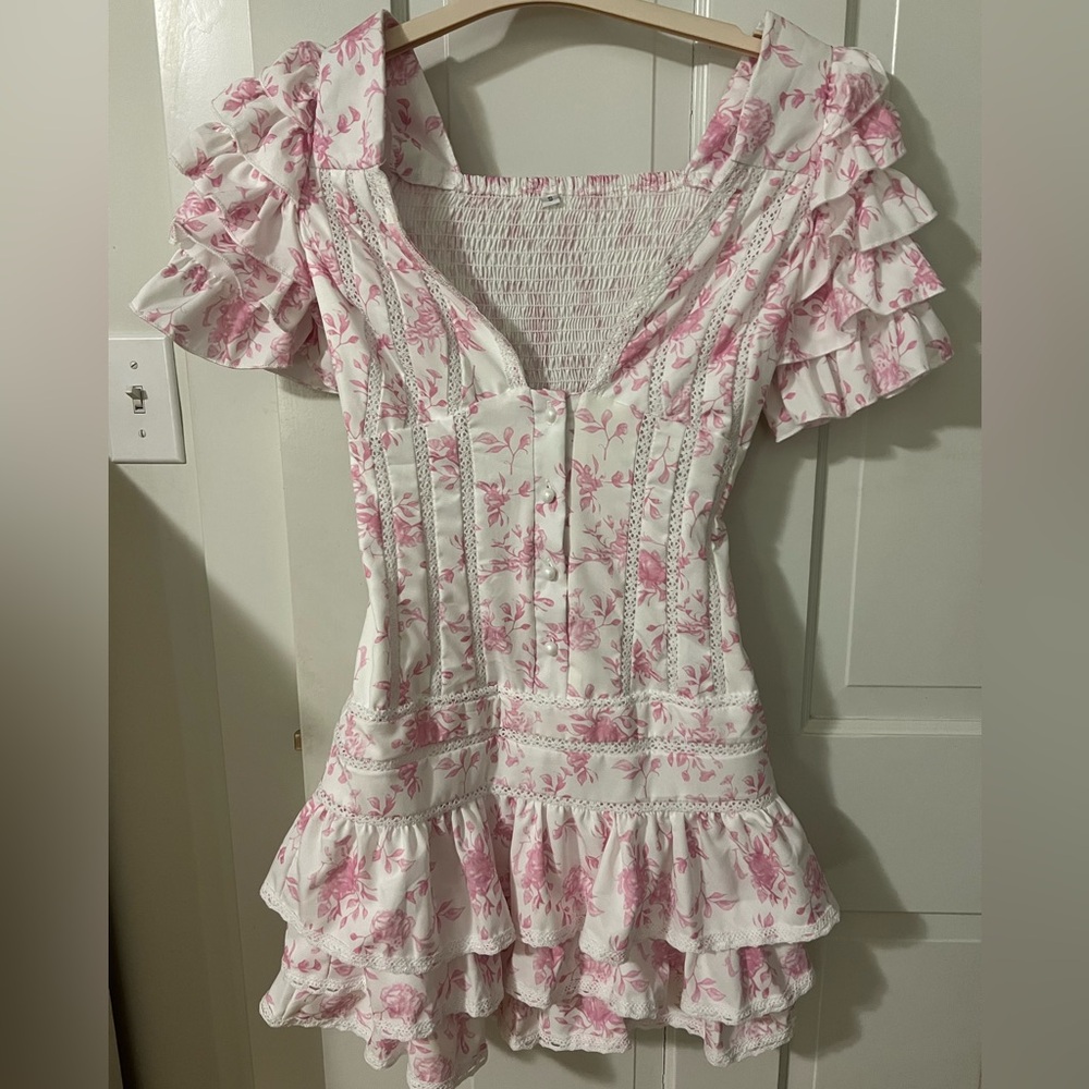 Brand New Mini Dress with Floral detailing